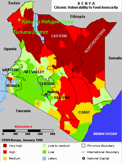 ケニアの地図（LWFホームページより）